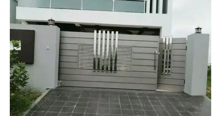 Pagar Minimalis Stainless Steel — hasil fabrikasi Master Stainless