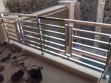 Railing Balkon Stainless Steel — hasil fabrikasi Master Stainless